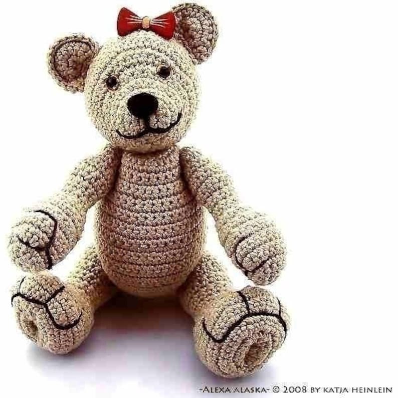 Amigurumi Bear Alexa Alaska, PDF Crochet Pattern Animal Tutorial File ...