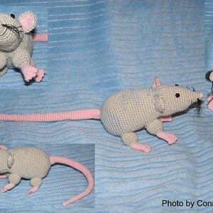 amigurumi rat bibi crochet PDF pattern tutorial crochet animal designed by Conni Hartig file ebook image 3