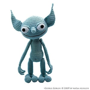 George Goblin by Katja Heinlein, PDF crochet pattern, tutorial fantasy Häkelanleitung