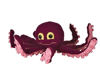 Oki Octopus pdf tutorial by Katja Heinlein crochet pattern amigurumi calamar sepia cuttle sea ocean