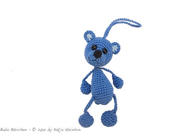 Bär PDF Häkelanleitung Bärchen by Katja Heinlein Häkelbär Häkelfigur ebook Schlüsselanhänger Taschenbaumler Baumler Anhänger Teddy Teddybär