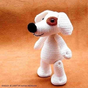 dog Doggy, crochet PDF Pattern, amigurumi, tutorial animal animal pet ebook by Katja Heinlein crocheting tutorial digital file stuff toy image 3