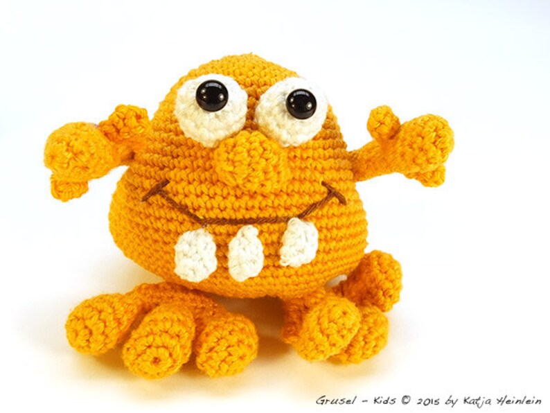 amigurumi PDF crochet pattern Grusel Kids by Katja Heinlein, tutorial fantasy, monster, ebook kids toy stuff file halloween image 3