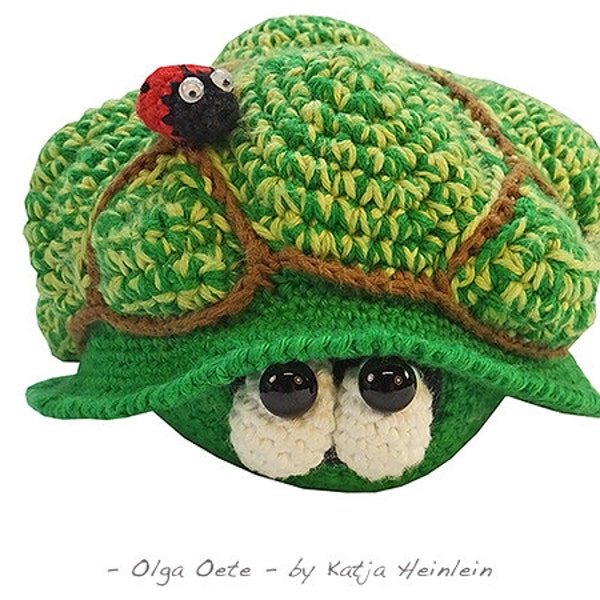 turtle olga oete, PDF crochet pattern by Katja Heinlein