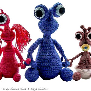 främmande JayJay, virkat pdf-mönster, amigurumi handledning Häkelanleitung fantasy ebook by Katja Heinlein scifi