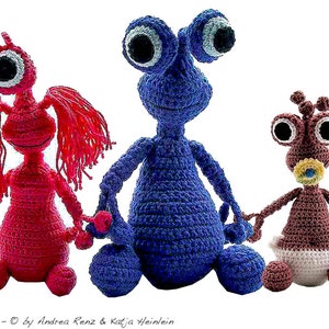 alien JayJay, crochet pdf pattern, amigurumi tutorial Häkelanleitung fantasy ebook by Katja Heinlein scifi