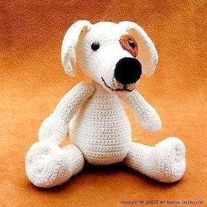 dog Doggy, crochet PDF Pattern, amigurumi, tutorial animal animal pet ebook by Katja Heinlein crocheting tutorial digital file stuff toy image 1