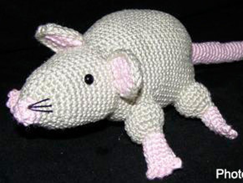 amigurumi rat bibi crochet PDF pattern tutorial crochet animal designed by Conni Hartig file ebook image 1