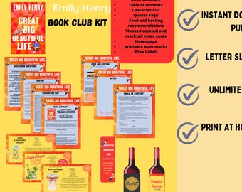 Emily Henry "Great Big Beautiful Life" Book Club Kit (Digital Download)