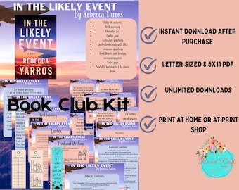 In the Likely Event by Rebecca Yarros book Club KIt