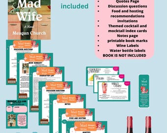 Kit de club de lectura para "La esposa loca" de Meagan Church (versión Deluxe)