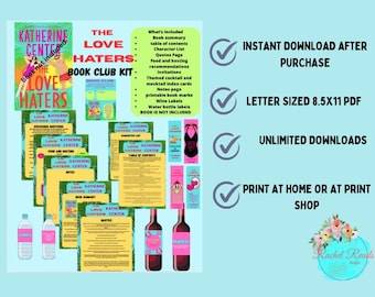 The Love Haters by Katherine Center Book Club Kit