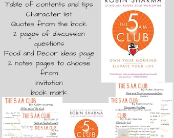 The 5 A.M. Club by Robin Sharma Book Club Kit