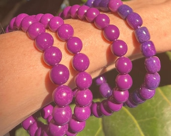Purple Jasper Crystal Bracelet (8mm)