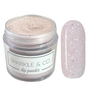 Dp.189 Miss Flirty Nail Dip Powder, Handmade Sparkly Pink Glitter nail dip powder, acrylic powder, nail dipping powder, dip powder for nails