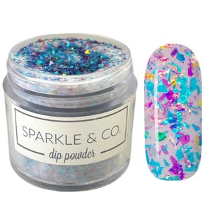 Dp.244 Bird of Paradise, Multicolor Acrylic Dip Powder for Nails, Acrylic Powder, Dip Powder, Nail Acrylics, Nail Dipping, Dips Nail Powders