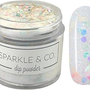 Dp.233 Spring In My Step, Pastel Glitter Acrylic Dip Powder for Nails, Acrylic Powder, Dip Powder, Nail Acrylics, Nail Dipping, Nail Powders
