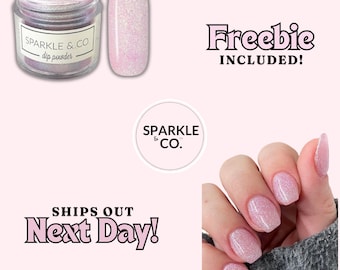 Dp.257 Shimmer Gloss, Light Pink Shimmer Acrylic Dip Powder for Nails, Acrylic Powder, Dip Powder, Nail Acrylics, Nail Dipping, Nail Powders