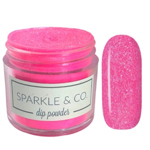 Dp.155 Sweet Summertime Nail Dip Powder, Handmade Shades of Pink Glitter, dip powder, nail dip, nails dips, dip powder for nails, dipping