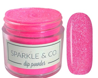 Dp.155 Sweet Summertime Nail Dip Powder, Handmade Shades of Pink Glitter, dip powder, nail dip, nails dips, dip powder for nails, dipping