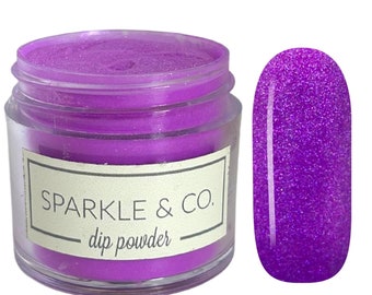 Dp.158 Damselfly Nail Dip Powder, Handmade Purple Shimmer, dip powder, nail dip powder, dip powder for nails, dips nail powder, acrylics