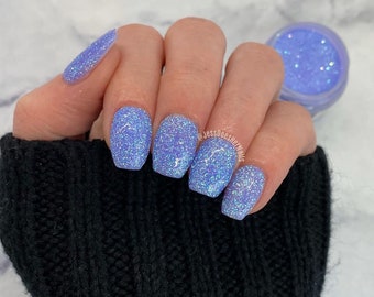 Dp.146 Flower Market Nail Dip Powder, Glitter Purple Blue, dip powder, nail dip, nails dips, dip powder for nails, dipping powders, dips