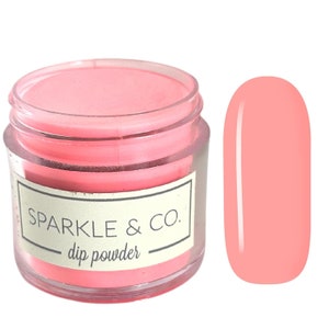Dp.159 Endless Summer Nail Dip Powder, Handmade Jelly Coral, dip powder, nail dip powder, dip powder for nails, dips nail powder, acrylics
