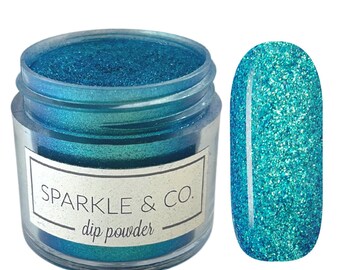 Dp.245 Swim Up Bar, Turquoise Blue Acrylic Dip Powder for Nails, Acrylic Powder, Dip Powder, Nail Acrylics, Nail Dipping, Dips Nail Powders