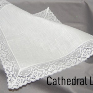 Monogrammed Something Blue Bride Handkerchief-Pure Irish Linen image 2