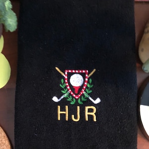 Personalized Golf Towel: Monogrammed Microfiber with Carabiner