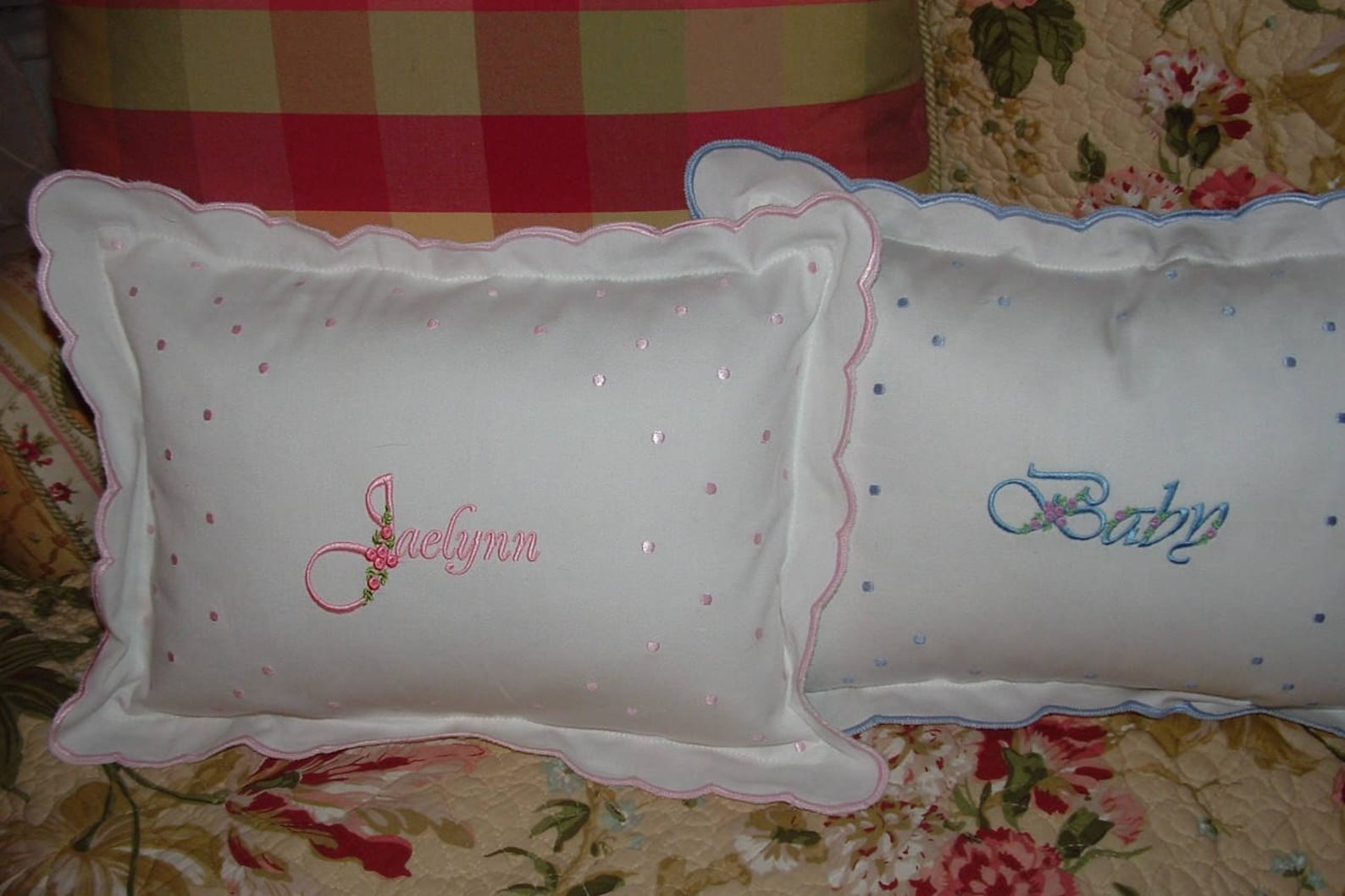 Personalized Embroidered Baby Pillow Personalized baby gift Etsy