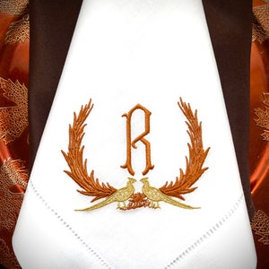 Monogrammed Embroidered Napkins