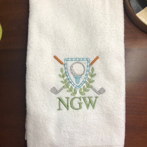 Personalized Golf Towel: Custom Monogrammed Microfiber Golf Gift