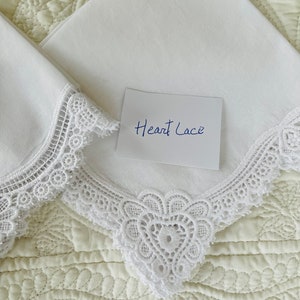 Bride Handkerchief from Parents Heart Lace
