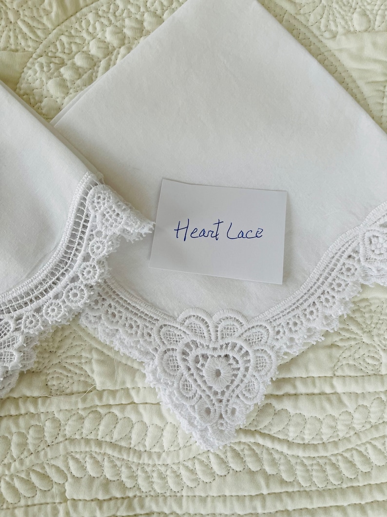 Bride Handkerchief from Parents Heart Lace