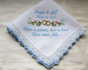 Personalized Christian Wedding Handkerchief