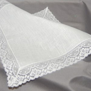 Custom Monogrammed Irish Linen Handkerchief - Etsy