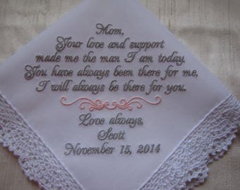 Custom Handkerchief for Mother of the Groom