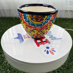 Talavera Panal Pot Small Mexican Talavera Home and Garden Decor
