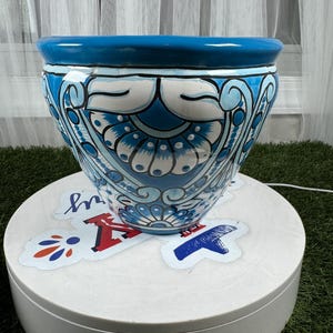 Talavera French Pot Large Mexican Talavera Home and Garden Decor