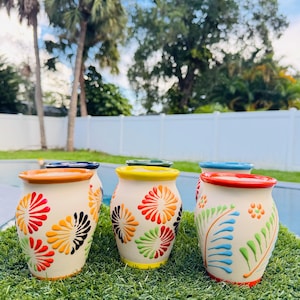 Handmade Mexican Cantarito Cups 16 oz – Clay Pottery Mugs – Lead Free – Traditional Drinkware for Cocktails & El Cantarito
