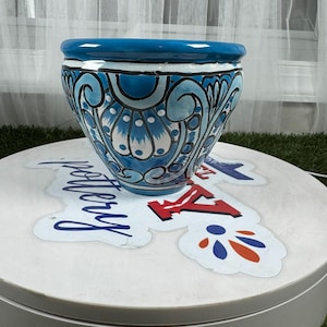 Talavera French Pot Small Mexican Talavera Home and Garden Decor