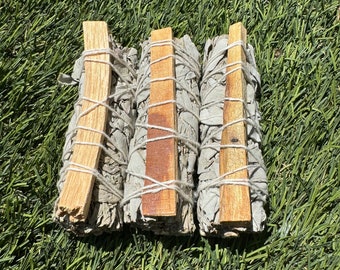 Salvia blanca con palo santo (4 pulgadas) al por mayor ENVÍO GRATIS, Salvia blanca orgánica, Compre más ahorre más, Religioso, Rituales