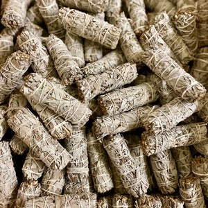 Wholesale White Sage Bundles 4” inch white sage Smudge Sticks Bulk, Organic White Sage at Wholesale Price, Sage for Cleansing, Handmade