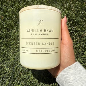 Vanilla Bean Artisan Candle – Large 9 oz Soy Blend | Mother's Day Gift | Hand-Poured Luxury Scented Candle | Relaxation & Home|Home Decor