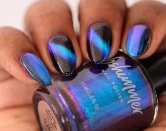 Azure Wish Multichrome Magnetic Nail Polish by Kbshimmer - Etsy