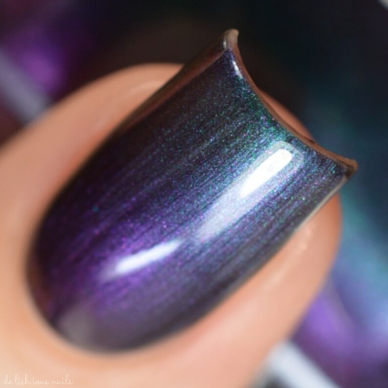 Iridescent Exposure Multichrome Nail Polish by Kbshimmer Etsy