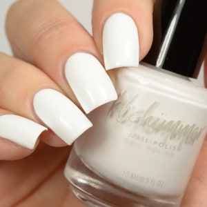 White Here White Now Nail Polish by KBShimmer