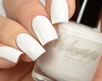 White Here White Now Nail Polish by KBShimmer