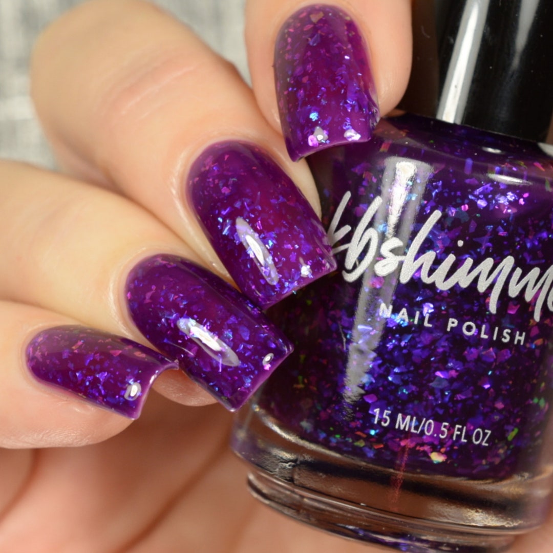 On Cloud Wine Purple Jelly Nail Polish by Kbshimmer - Etsy